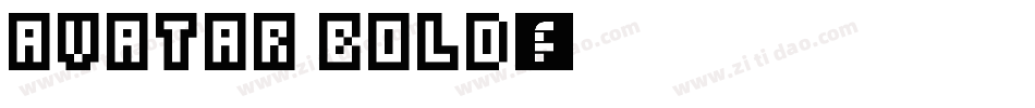 Avatar Bold字体转换